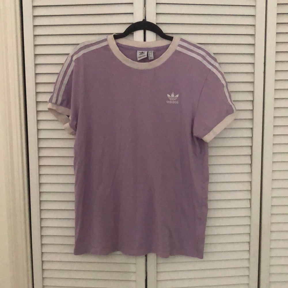 Purple adidas t shirt